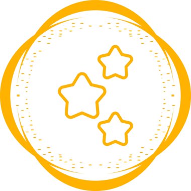 Yıldız patlaması etkisi simgesi, vektör illüstrasyonu 