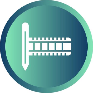 Film Düzenleme Web simgesi vektör illüstrasyonu