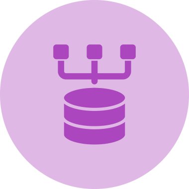 veritabanı. Web simgesi basit illüstrasyon 