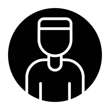 kullanıcı avatar simgesi vektör çizimi