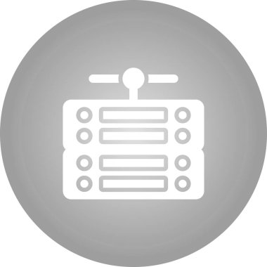 Sunucu. Web simgesi basit illüstrasyon 