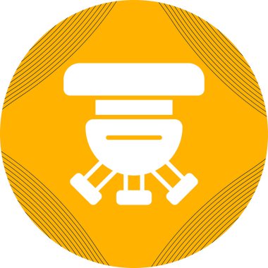 mikroskop mercek simgesi, web illüstrasyonu basit tasarım