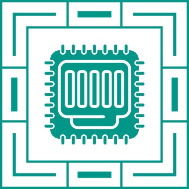 Ethernet web simgesinin vektör illüstrasyonu