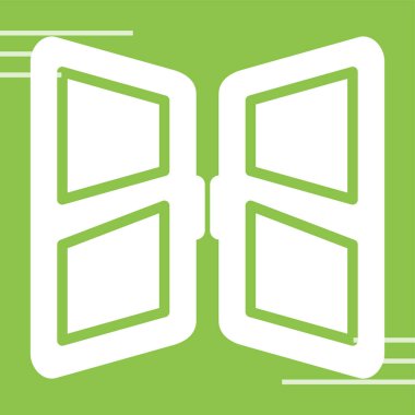 Kapı simgesinin vektör illüstrasyonu