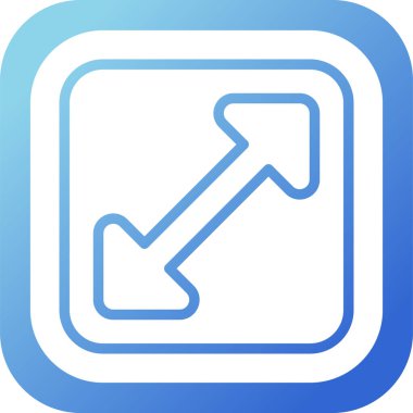 Büyütme Ağ simgesinin vektör illüstrasyonu