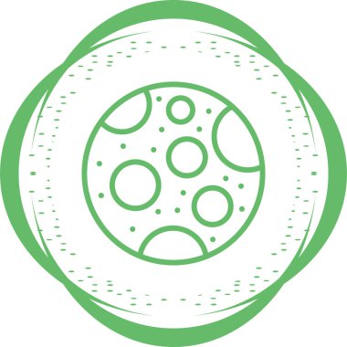 Ay ağ simgesinin vektör illüstrasyonu