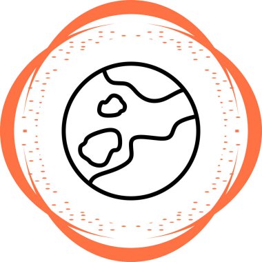 Küresel simge vektör illüstrasyonu 