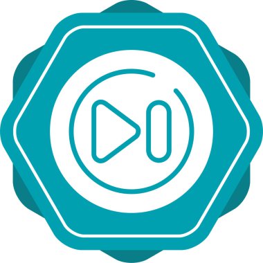 Hızlı ileri düğme vektör illüstrasyonu