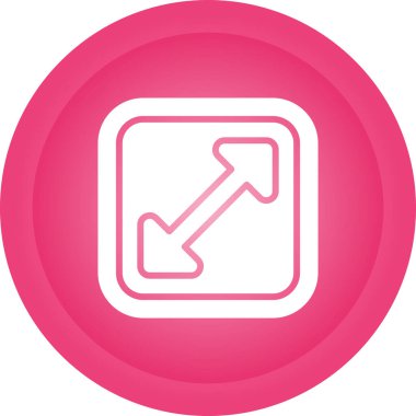 Büyütme Ağ simgesinin vektör illüstrasyonu