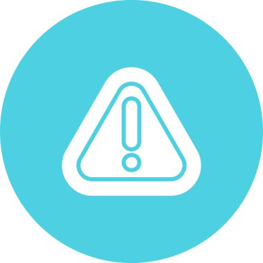Uyarı tehlike simgesi web basit illüstrasyonuName