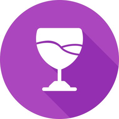 Şarap kadehi. Basit web tasarımı illüstrasyonu