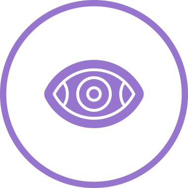 Göz. Web simgesi basit illüstrasyon 