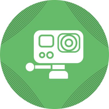 Eylem kamera simgesi, vektör çizim  