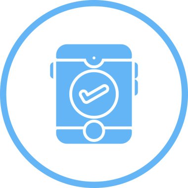  İşaretli simge tasarım vektörlü akıllı telefon