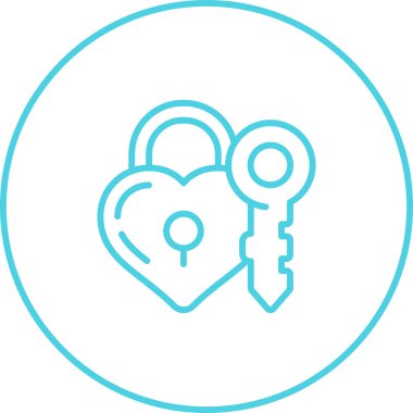 asma kilit web simge vektör çizim