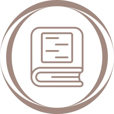 kitap web simgesi, vektör illüstrasyonu 