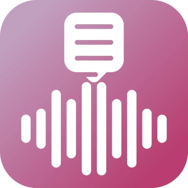 Dijital Ses Kayıt Ağı simgesi, basit vektör illüstrasyonu