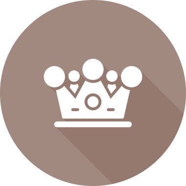 Taç simgesi, ağ basit illüstrasyon