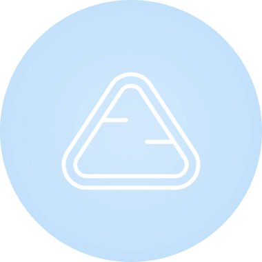 üçgen simgesi web basit illüstrasyon