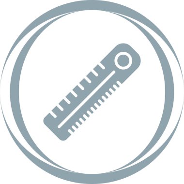 cetvel simgesinin vektör illüstrasyonu