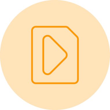 video dosyası simgesini, vektör çizim  