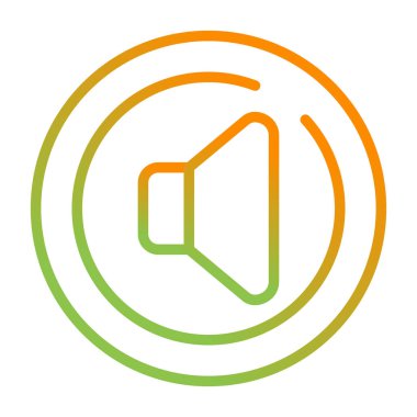 Spike Circle simgesi, vektör illüstrasyonu 