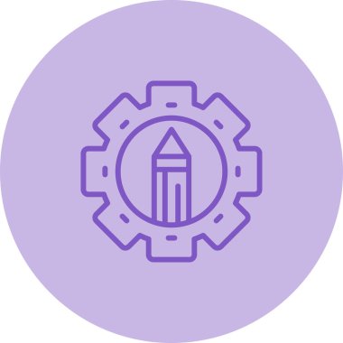 Kalem. Web simgesi basit illüstrasyon 