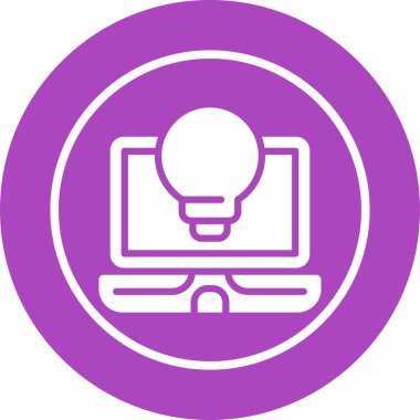 dizüstü bilgisayar simgesi, vektör illüstrasyonu basit tasarım