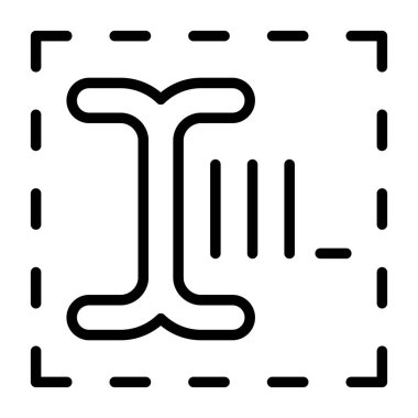 Metin Kutusu, belge ikonu vektör illüstrasyonu 