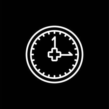 Saat simgesi web basit illüstrasyon