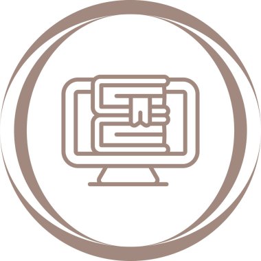 bilgisayar simgesi, vektör illüstrasyonu basit tasarım