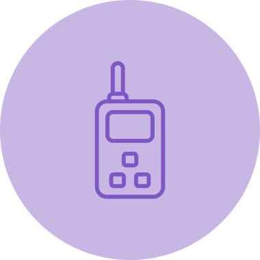 Acil durum radyo simgesi, web basit illüstrasyon