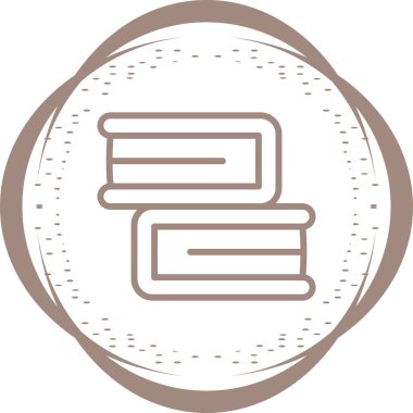 kitaplar düz simge, vektör illüstrasyonu