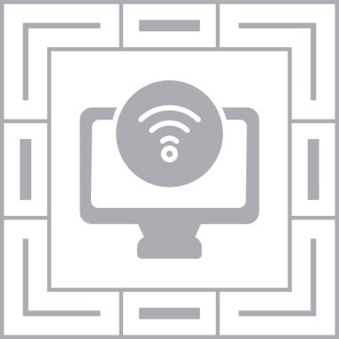 bilgisayar simgesi, vektör illüstrasyonu basit tasarım