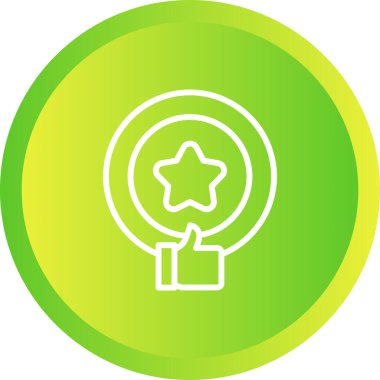 Mükemmellik simgesinin vektör illüstrasyonu 