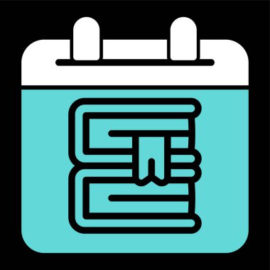 Takvim simgesi, vektör çizimi 