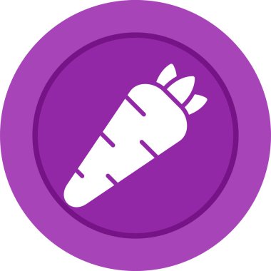 Havuç besin simgesi web illüstrasyonu