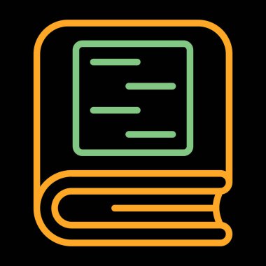 kitap web simgesi, vektör illüstrasyonu 