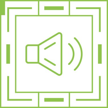 Ses hoparlörü web illüstrasyonu