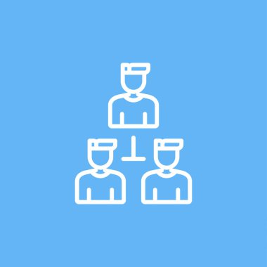 organizasyon web simgesi vektör illüstrasyonu
