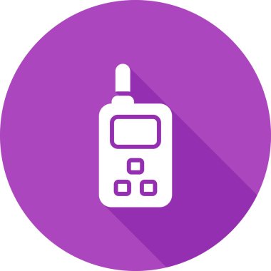 Acil durum radyo simgesi, web basit illüstrasyon