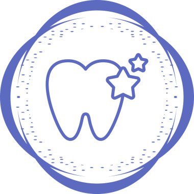 Diş Ağı simgesi, basit vektör illüstrasyonu