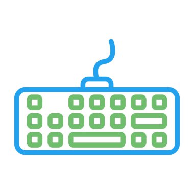 Modern Klavye simgesinin vektör çizimi      