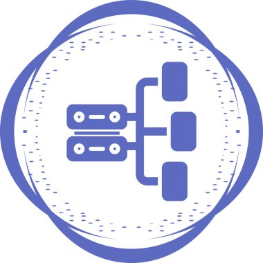 veritabanı. Web simgesi basit illüstrasyon 