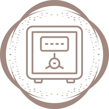 Güvenli vektör web simgesi illüstrasyonu