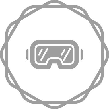 Oyun kulaklığı. Web simgesi basit illüstrasyon