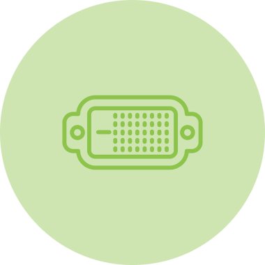 Dvi Simgesi İşareti, Basit Vektör İllüstrasyonu Beyaz Arkaplanda İzole Edildi