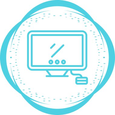 masaüstü web simgesi vektör çizimi