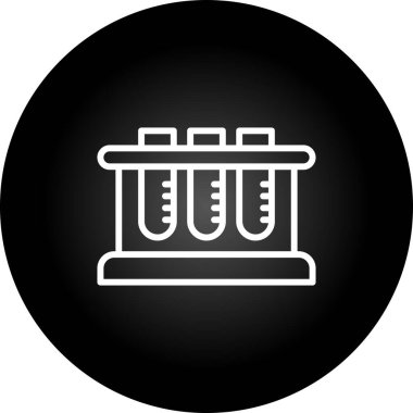 Test Tüpü Rafı simgesinin vektör çizimi