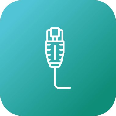 Ethernet web simgesinin vektör illüstrasyonu